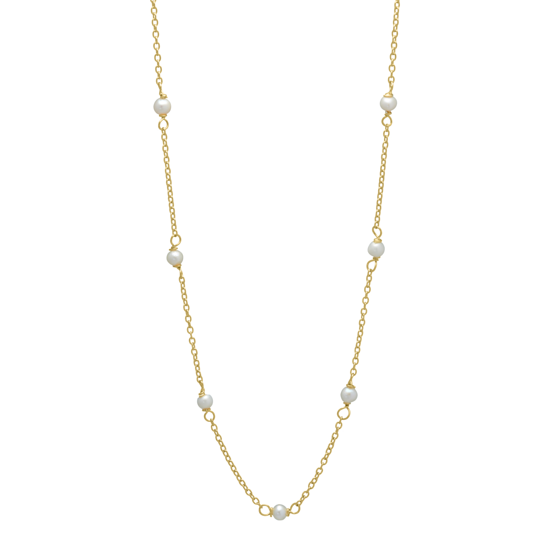 Aqua Dulce PEARLY halskæde forgyldt 4095