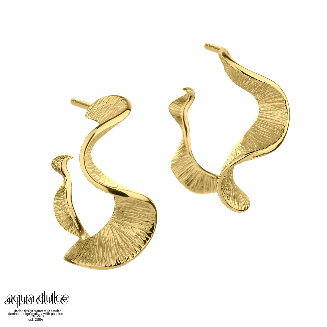 Aqua Dulce RHUMBA hoops 30mm forgyldt 5100