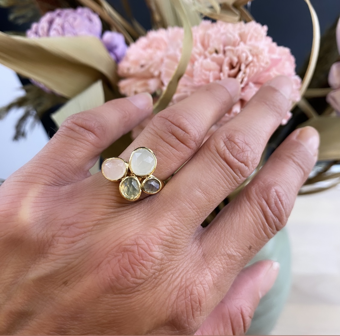Rabinovich ring OCEAN CRUSH forgyldt sølv 80120353 - Billede 2