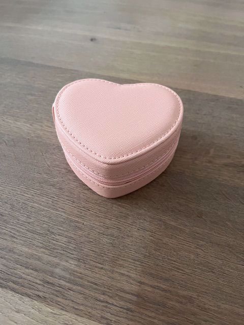 Smykkeskrin hjerte i lyserød 10x9,5x4,5cm - LYSH212/P