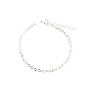 Sølv plissé armbånd FANCY BIG - Aqua Dulce 6073