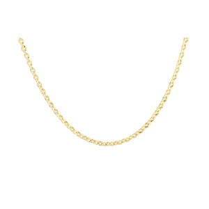 Forgyldt plissé halskæde FANCY BIG - Aqua Dulce 6076