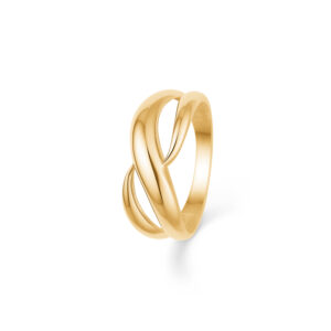 8 karat guldring uden sten - Guld & Sølv Design 6347/08