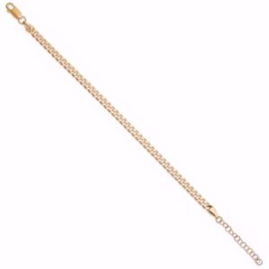 Panser armbånd 1,2mm forgyldt sølv - Seville Jewelry 8947/F