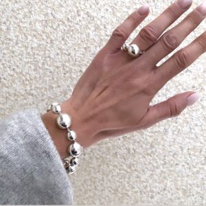 Sophia armbånd i sølv med kugler - Guld & Sølv Design 81031