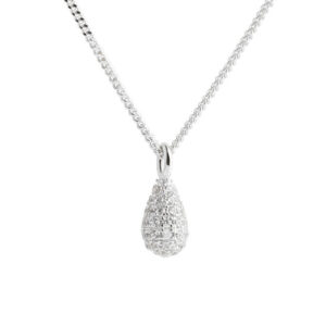 Aqua Dulce PAVÉ halskæde sølv 6109