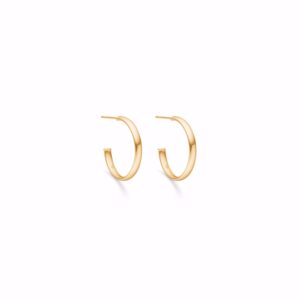 8 karat guld creoler 20mm - Guld & Sølv Design 5705/08