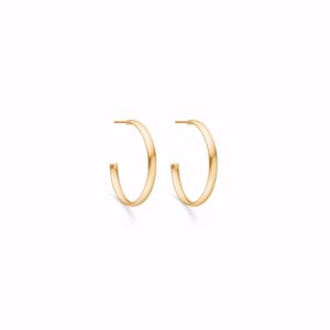 8 karat guld creoler 25mm - Guld & Sølv Design 5706/08
