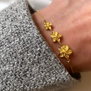 Blomster armbånd FIORE forgyldt sølv - Seville Jewelry 81037