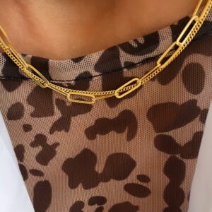 Seville Jewelry dobbelt halskæde forgyldt sølv 8965/45/F