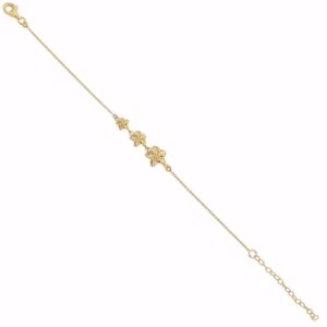 Blomster armbånd FIORE forgyldt sølv - Seville Jewelry 81037
