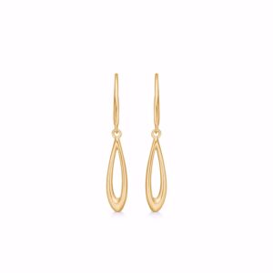 Dråbe øreringe 8 karat guld - Guld & Sølv Design