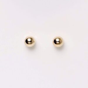 14kt guld kugle ørestikker 4mm Guld & Sølv Design 5383/4/14