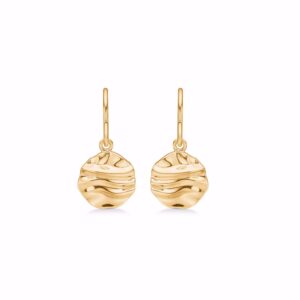 8kt guld cirkel øreringe - Guld & Sølv Design 8449/5/08