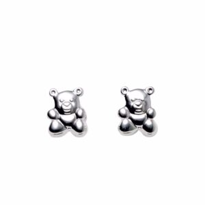 Bamse øreringe i sølv - Guld & Sølv Design 1146