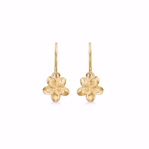 FLORA blomster øreringe forgyldt sølv - Seville Jewelry 11573