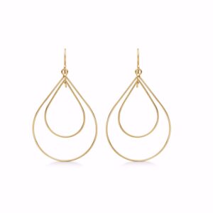 GENNA sølv forgyldte øreringe Seville Jewelry 11570/F