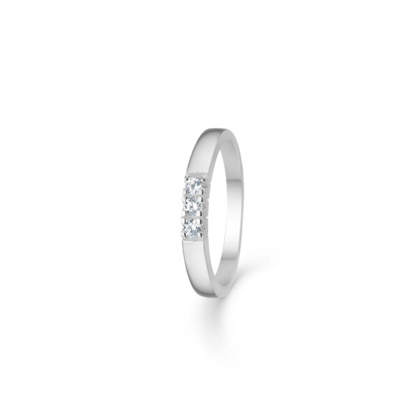 Alliance ring i sølv 3 sten - Guld & Sølv Design 2625