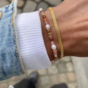 Aqua Dulce FLATA armbånd forgyldt sølv 6276