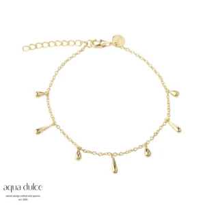 Aqua Dulce SHINY DROP armbånd forgyldt 6180