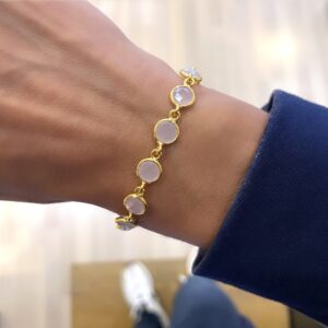 Susanne Friis Bjørner armbånd lyserød krystal 1413-2-112