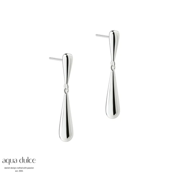 Aqua Dulce SHINY DROP øreringe i sølv 6173