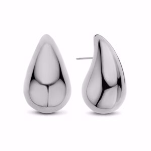 Drop øreringe i stål MEDIUM 8CE-70563