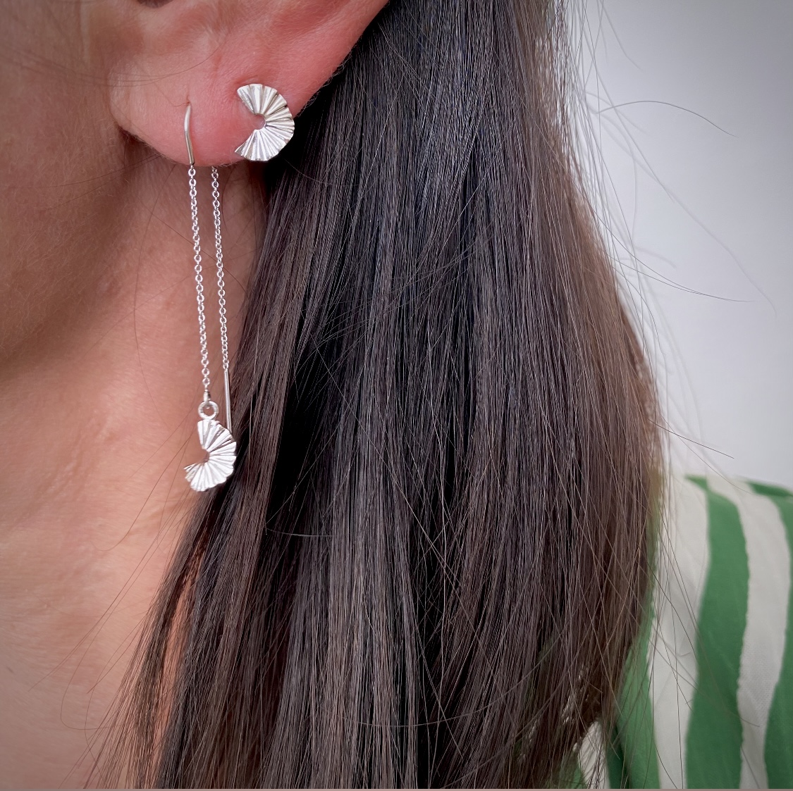 Selma ørekæder i sølv - Seville Jewelry 11579 - Billede 2