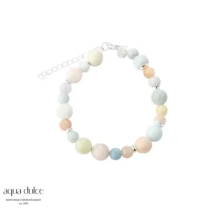 MORGANITE DREAM armbånd i sølv - Aqua Dulce