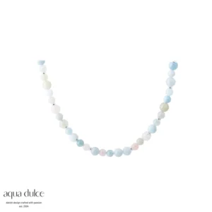 MORGANITE DREAM halskæde i sølv - Aqua Dulce