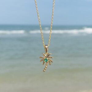 PALMA halskæde med palme vedhæng - Seville Jewelry 2045/3