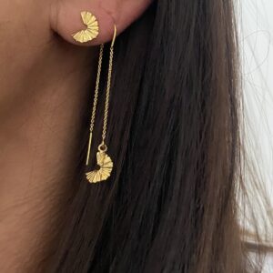 Selma 10mm forgyldte sølv ørestikker - Seville Jewelry 2061/1/F