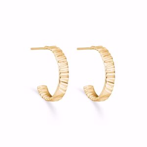 Selma hoops 20mm i forgyldt sølv -11580/F