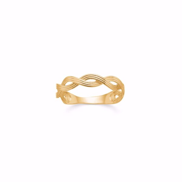 Flettet guldring 8kt guld - Guld & Sølv Design