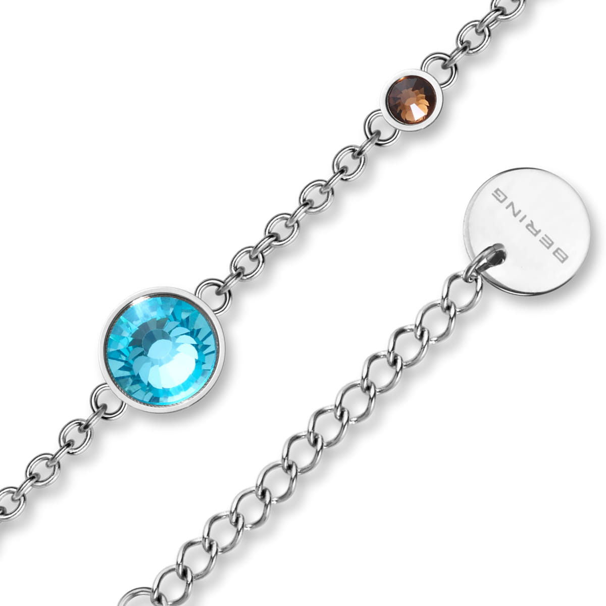 Bering - Arctic Symphony stål armbånd multi krystal - Billede 3