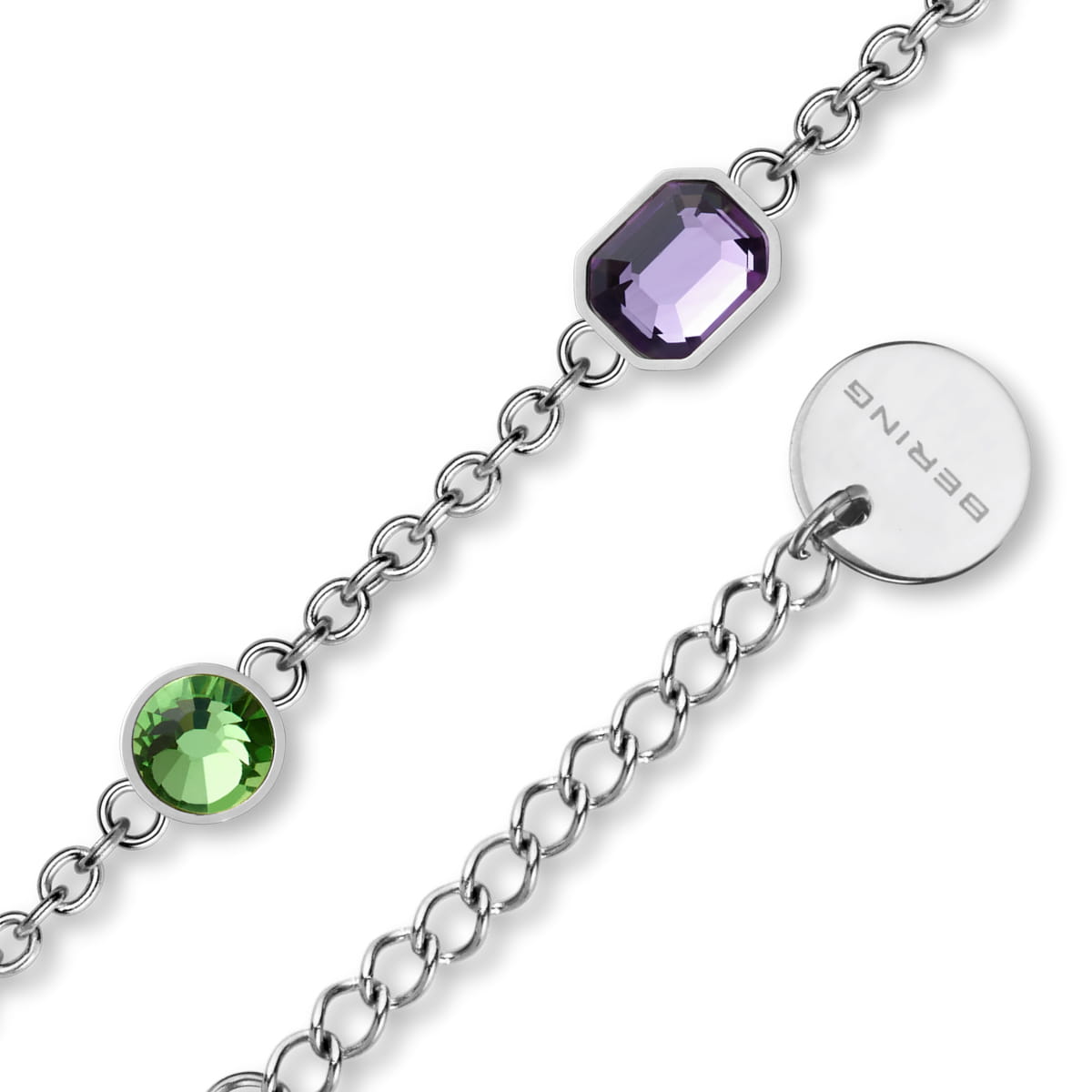 Bering - Arctic Symphony stål armbånd multi krystal - Billede 3