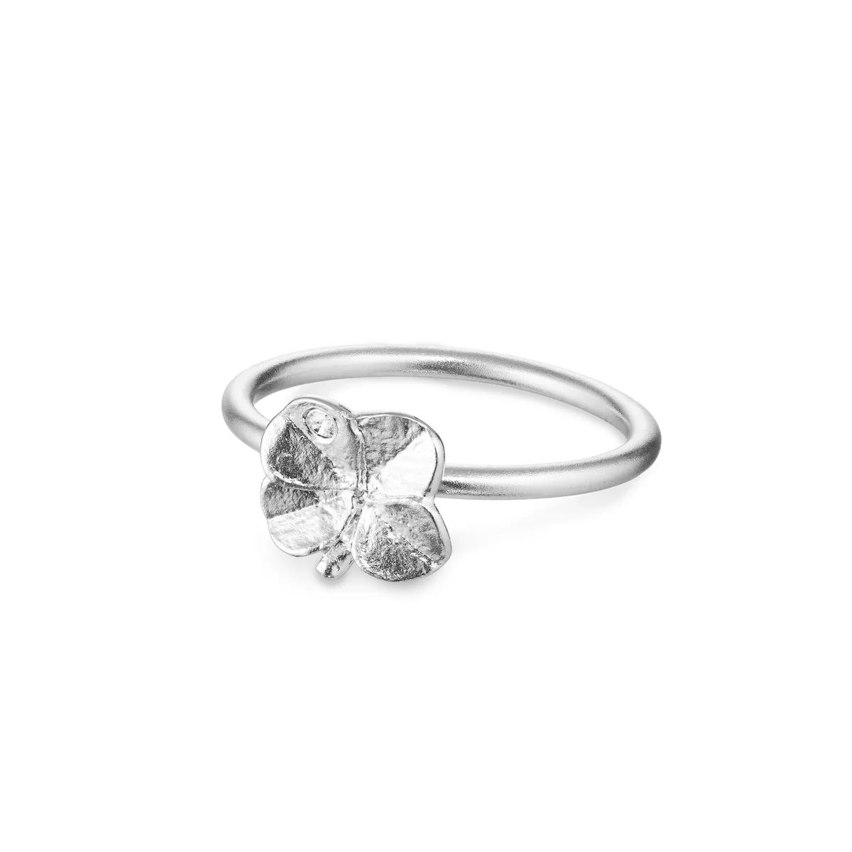 Flora Danica - Firkløver ring i sølv FLC-Ri-S