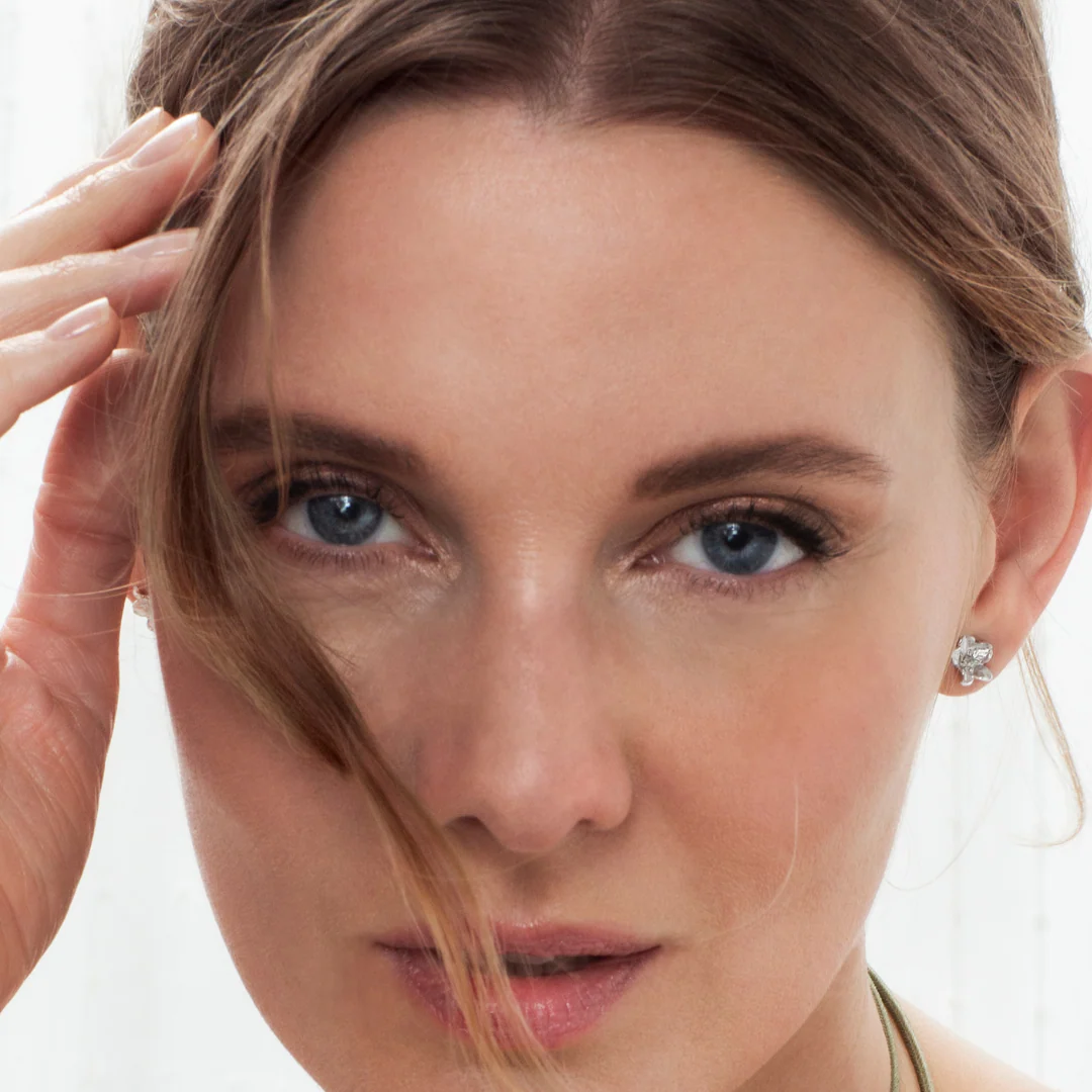 Flora Danica Forglemmigej medium ørestikker FMN-StPc-Medium-S - Billede 2