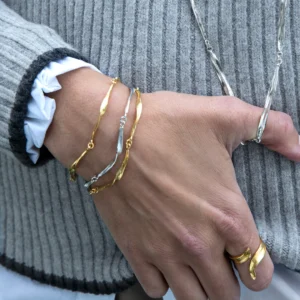 Flora Danica Græs armbånd i sølv GR-BR-S