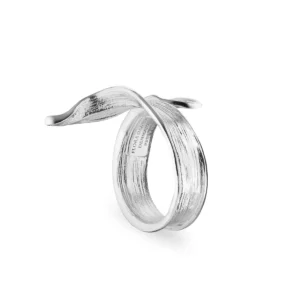 Flora Danica - Græs statement ring i sølv GR-StRi-S