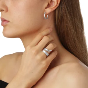 Flora Danica - Græs statement ring i sølv GR-StRi-S