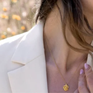 Flora Danica - Persille halskæde i forgyldt PAR-Ne-G