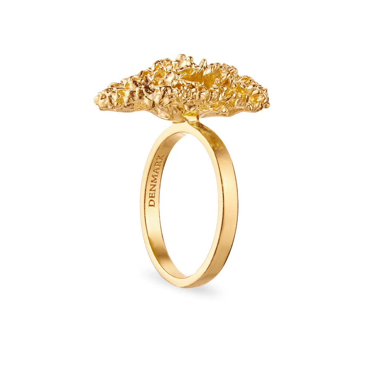 Flora Danica - Persille statement ring forgyldt sølv PAR-StRi-G - Billede 4
