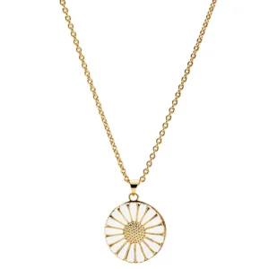 Lund Copenhagen marguerit medaljon halskæde 9025022-M