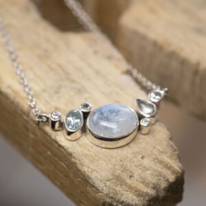 Rabinovich halskæde BLUE MOON i sølv 77116130