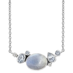 Rabinovich halskæde BLUE MOON i sølv 77116130