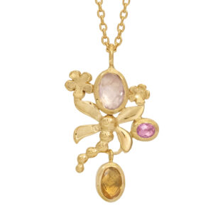 Rabinovich halskæde DRAGONFLY med guldsmed 81220173