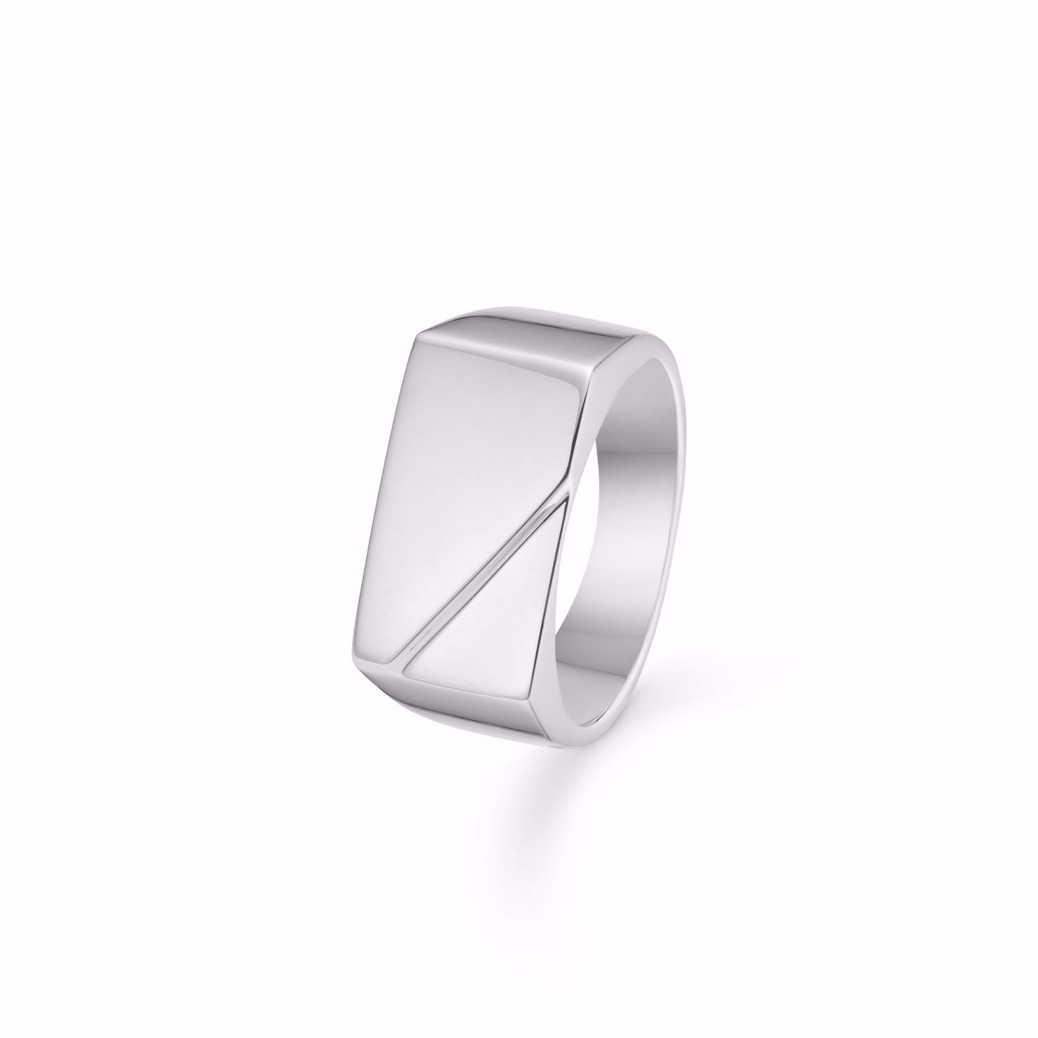 Herre ring i sølv - Plade / Signet - 2646