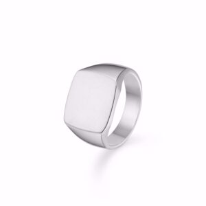 Herre ring i sølv - plade/signet - 2647