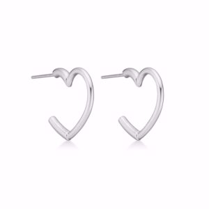 Teresa hjerte øreringe i sølv - Seville Jewelry 11607